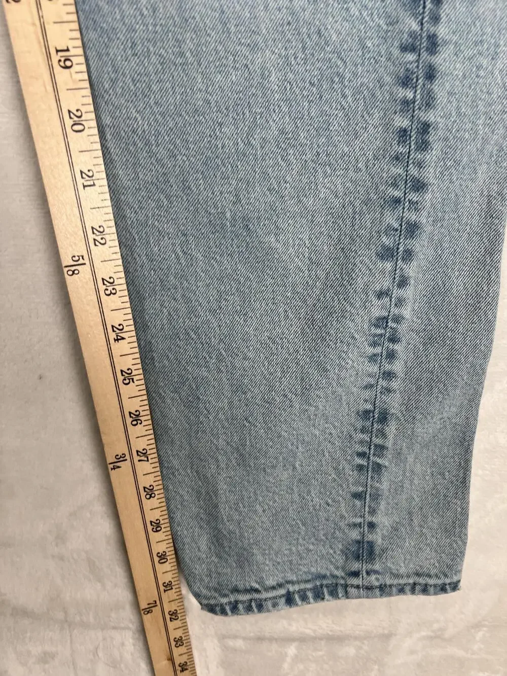 American Eagle Jeans Mens 30x32 Blue Original Straight Light Wash Denim